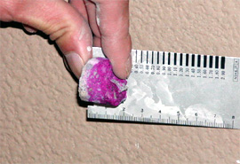 検査項目5　コンクリートの中性化測定試験調査　フェノールフタレイン法